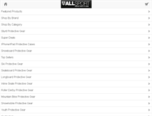 Tablet Screenshot of allsportprotection.com